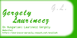 gergely laurinecz business card